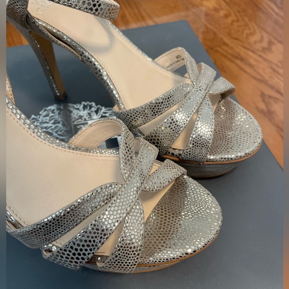 Vince Camuto Metallic Taupe High Heels - Picture 5 of 10